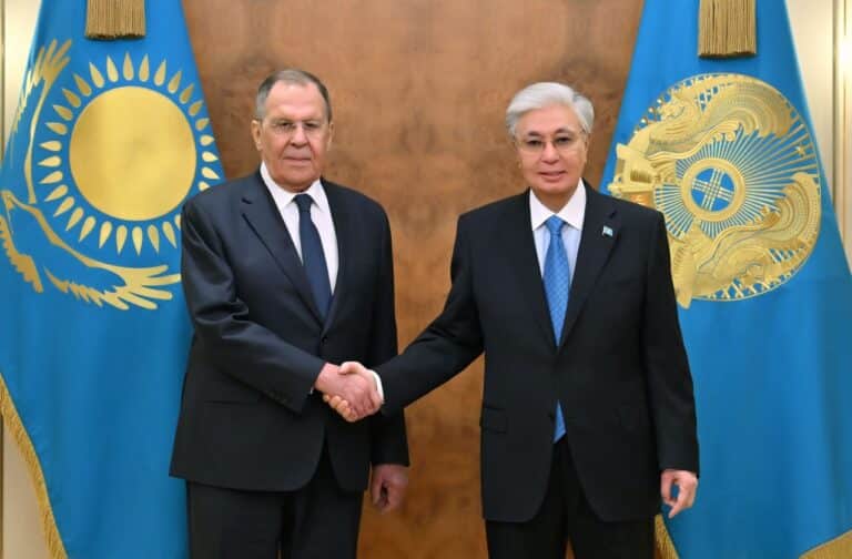 Тоқаев Ресейдің сыртқы істер министрін қабылдады