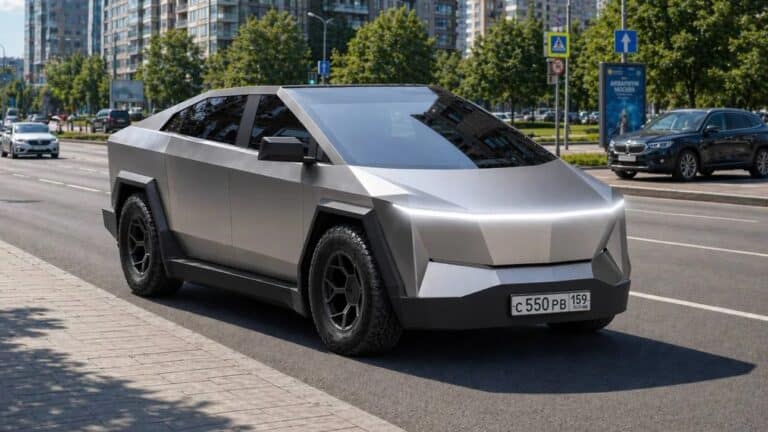 Кроссовер Руссо-Балтъ С55 в стиле Cybertruck оценили в 49 млн тенге