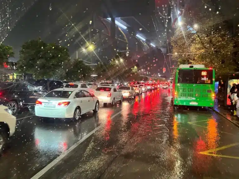 В Алматы коммунальные службы перевели на усиленный режим из-за ливней