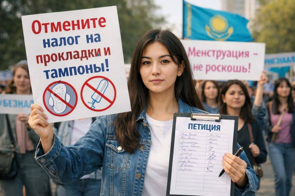 Kazakh petition seeks to end tax on menstrual products