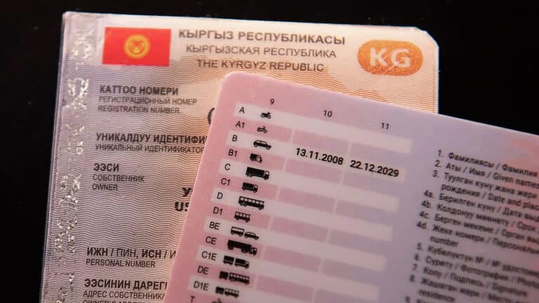 В Кыргызстане вводят временные водительские права