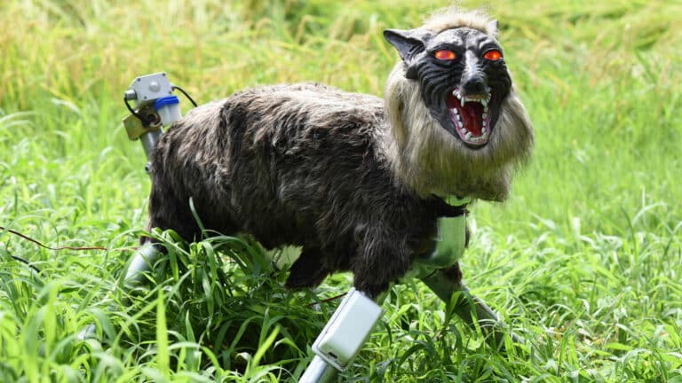 A ‘scarebear’? Japan uses wolf animatronics to deter bears