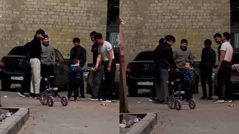 «В страхе держит район»: в соцсетях завирусилось видео с малышом на велосипеде