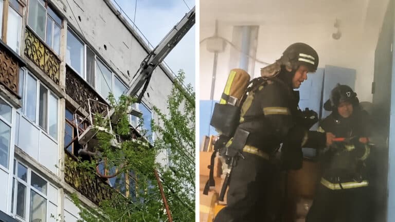 Из-за пожара в доме в Астане эвакуировали 25 человек