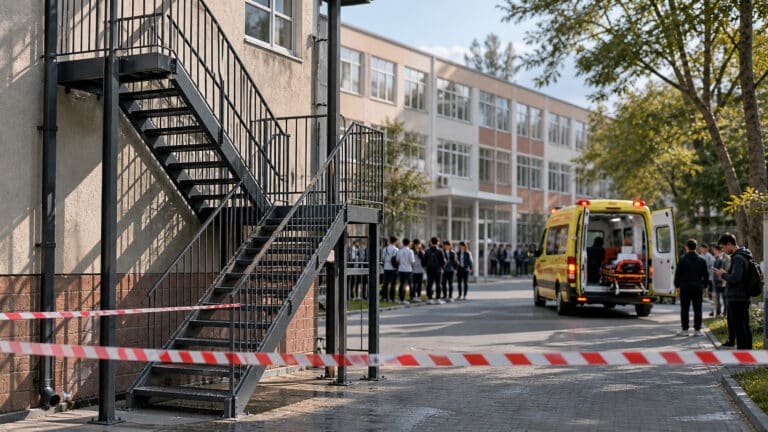 Школьник получил тяжелые травмы при падении с высоты в гимназии Тараза