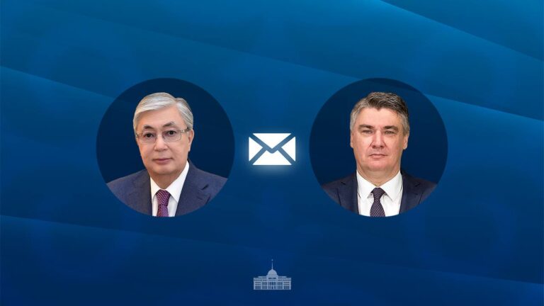 Токаев направил поздравительную телеграмму Президенту Хорватии