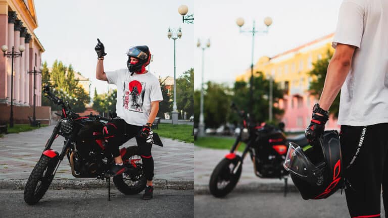 Мотоциклист предлагает необычную услугу в Усть-Каменогорске