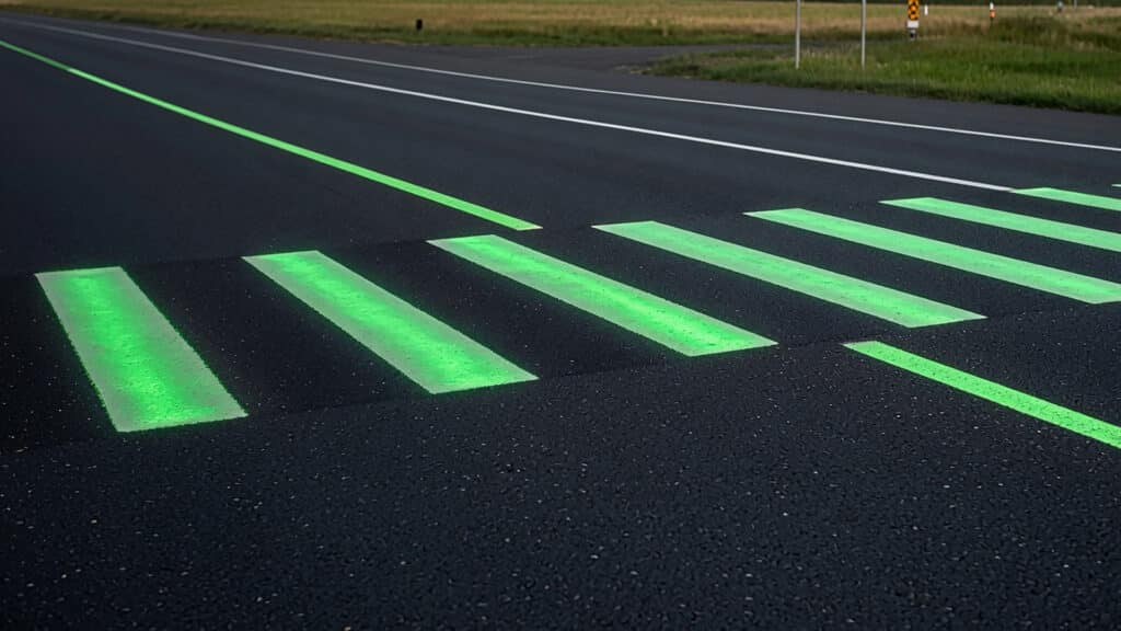 Астана – Қорғалжын жолында қараңғыда жанатын жол таңбасы пайда болды