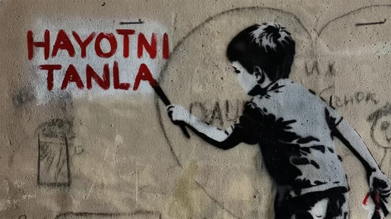 «Узбекский Banksy» превратил наркограффити в социальный арт-объект