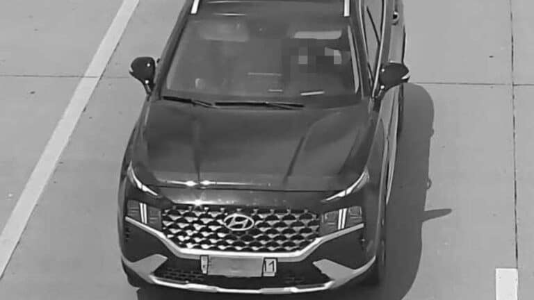 Казахстанец с тряпкой на номере Hyundai показал неприличный жест камере