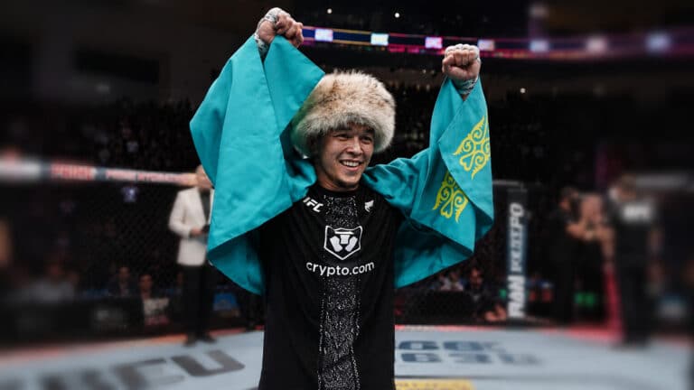 Казахстанец Асу Алмабаев победил американца болевым приемом на турнире UFC в Баку