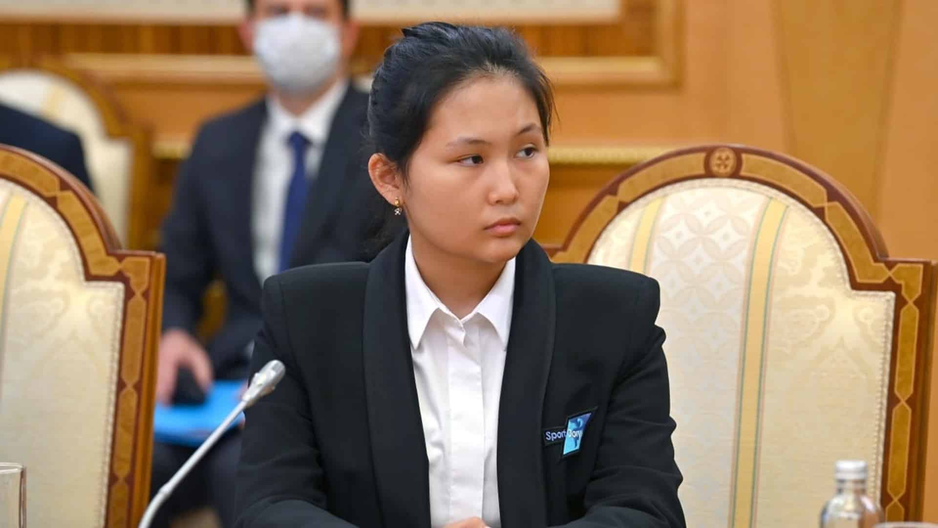 Шахматшы Бибісара Асаубаева Ақордада