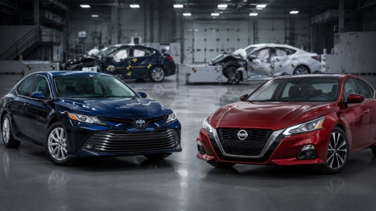Toyota Camry признали безопаснее Nissan Altima в краш-тестах