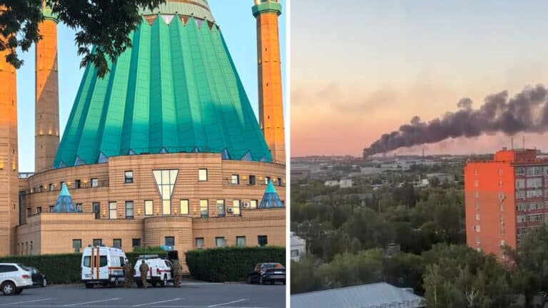 Павлодарцев напугали хлопок в подвале мечети и пожар в промзоне