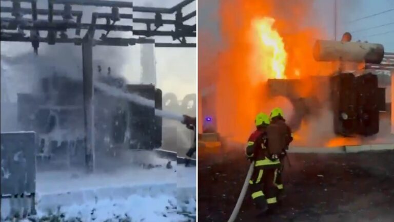 В Алматы локализовали крупный пожар на подстанции в Ауэзовском районе
