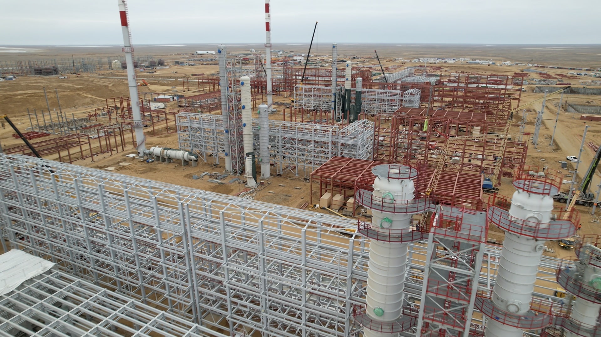 Газ өңдеу зауытының құрылысы