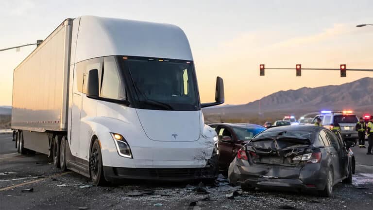 Электротягач Tesla Semi впервые попал в смертельное ДТП