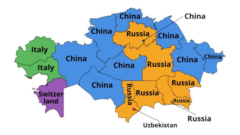 Mapped: Who buys what from each region of Kazakhstan?