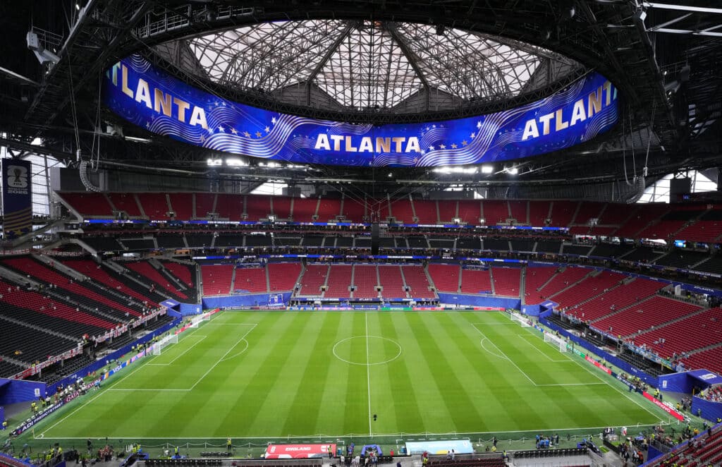 Soccer Football - FIFA World Cup 2026 - Semi Final - England v Argentina - Atlanta Stadium, Atlanta, Georgia, U.S. - July 15, 2026 General view inside the stadium before the match IMAGN IMAGES via Reuters/Dale Zanine