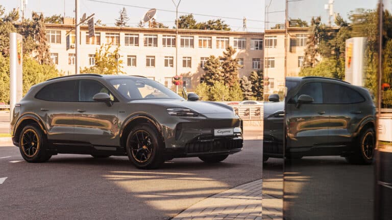 Porsche начал продажи первого электрического Cayenne в Казахстане