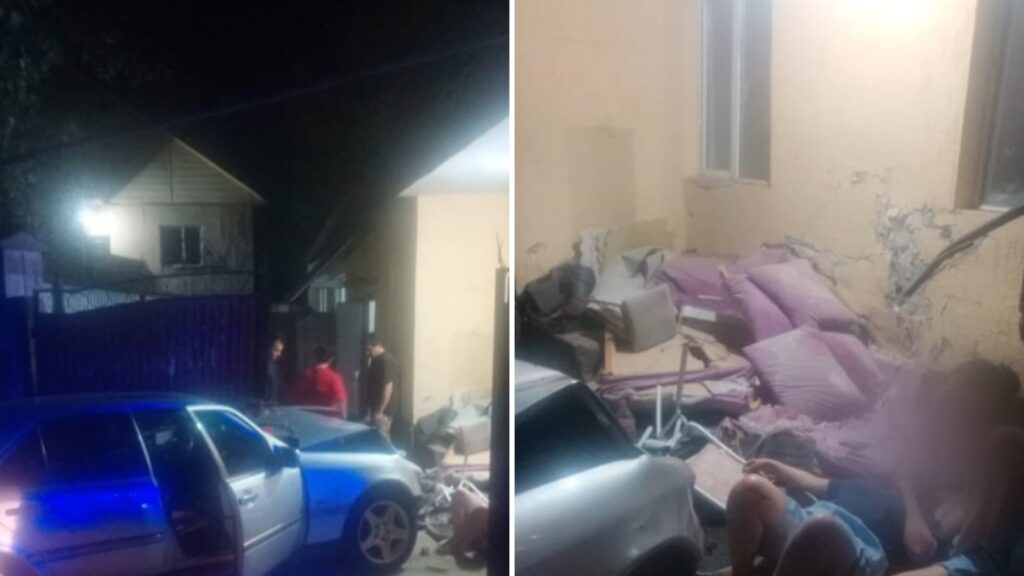 Автомобиль въехал во двор дома в Алматинской области: женщине ампутировали ногу