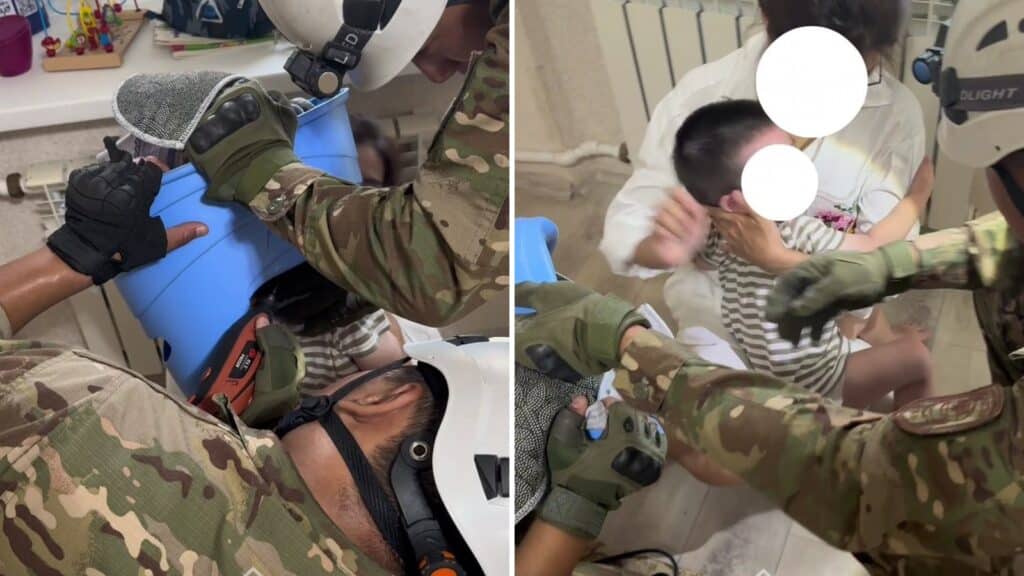 В Жезказгане ребенок застрял головой в горшке: пришлось вызывать спасателей