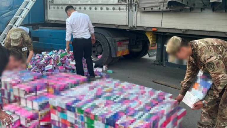 Елге 500 млн теңгенің вейпі заңсыз әкелінбек болған