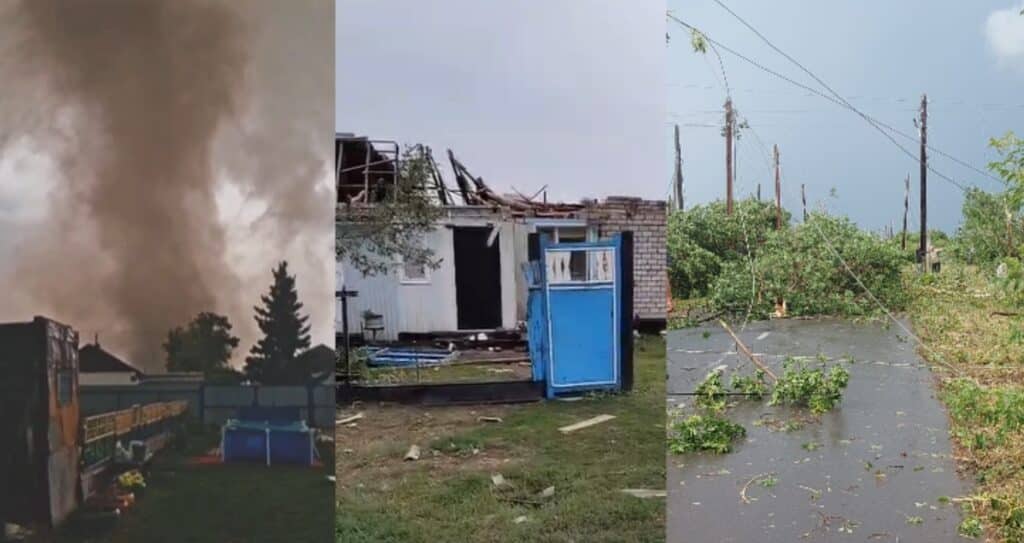 Мощный ураган обрушился на село в Павлодарской области: жители говорят о торнадо