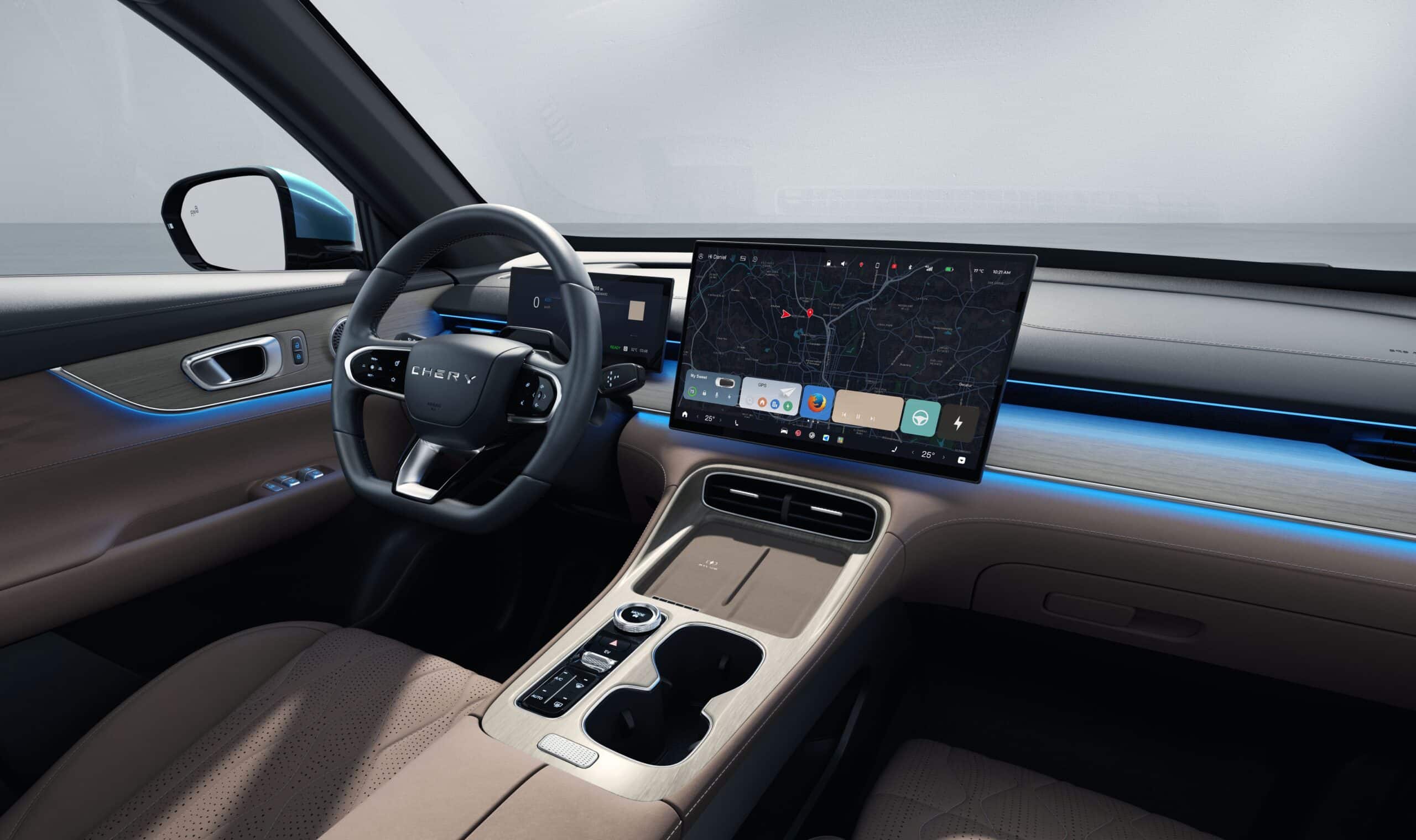 Интерьер Chery TIGGO 8 PHEV, салон тигго 8 гибрид