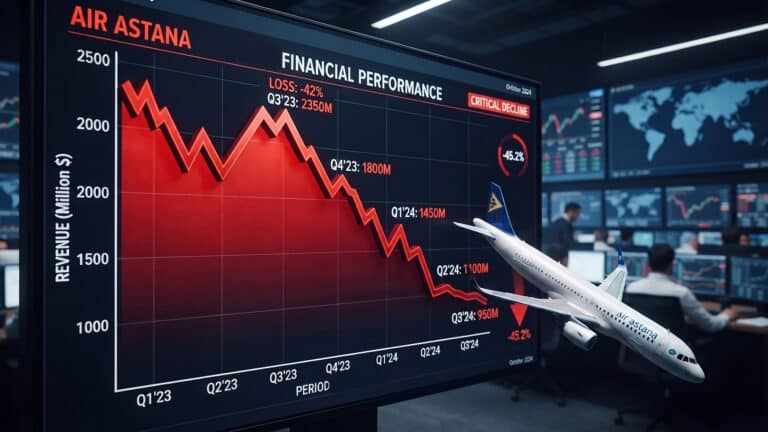Air Astana ушла в убыток на фоне роста расходов на топливо
