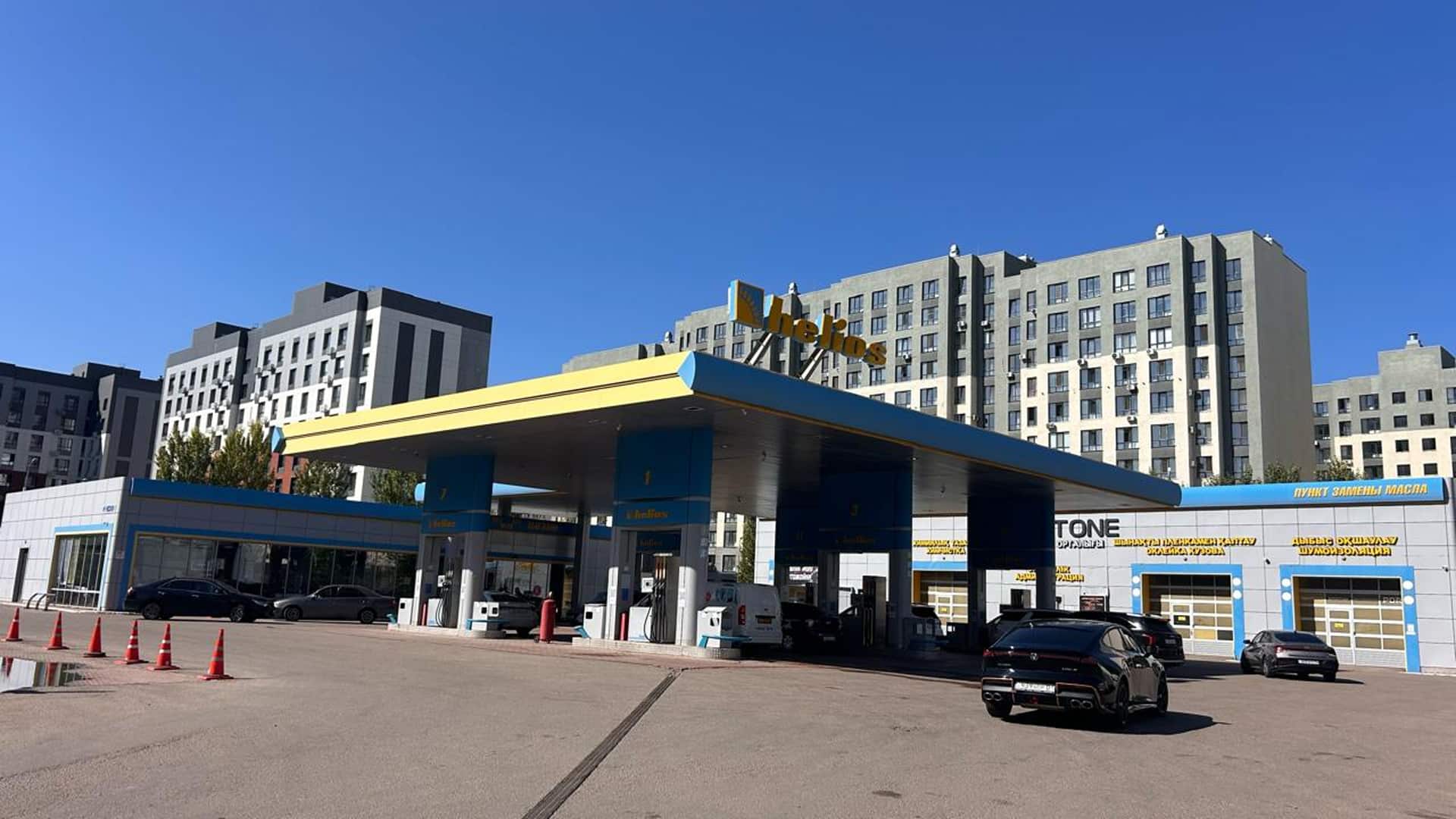 АЗС Helios в Астане / Фото: Санат Урналиев