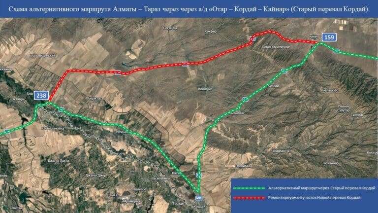 Жаңа Қордай асуында көлік қозғалысы шектеледі