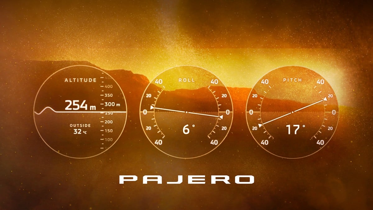 Mitsubishi Pajero, Super All-Wheel Control, S-AWC, Triple Multi Meter