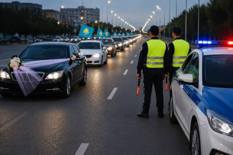Восемь участников свадебного кортежа наказали в Атырау