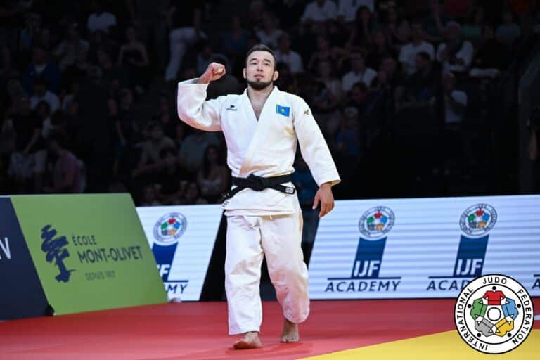 Абылайхан Жубаназар оспорит путевку в полуфинал чемпионата мира по дзюдо в Баку