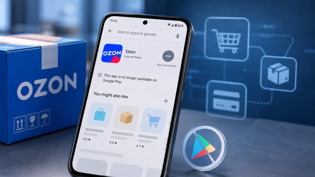 Приложение Ozon удалили из Google Play