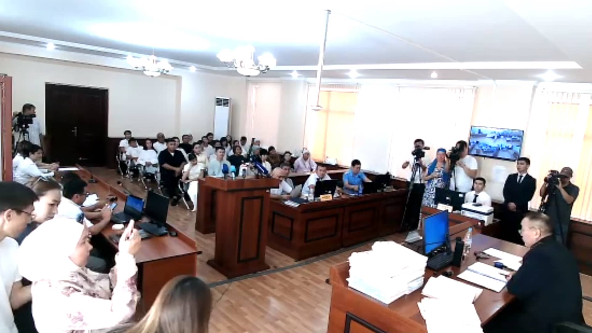 Шерхан Аймахан соты өтіп жатқан сот залы