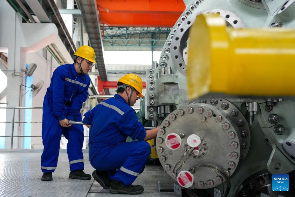 Қытай Қазақстанға қуатты газ турбиналарын жеткізе бастады / Фото: Синьхуа
