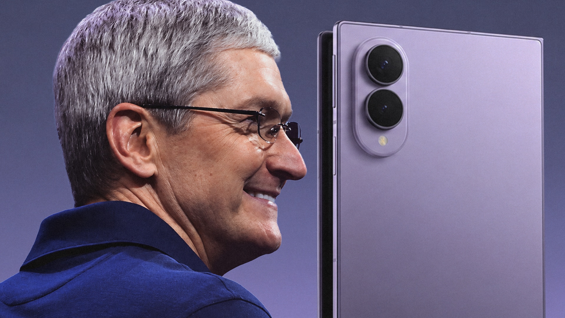 Тим Кук снялся в рекламе Samsung после презентации складного iPhone