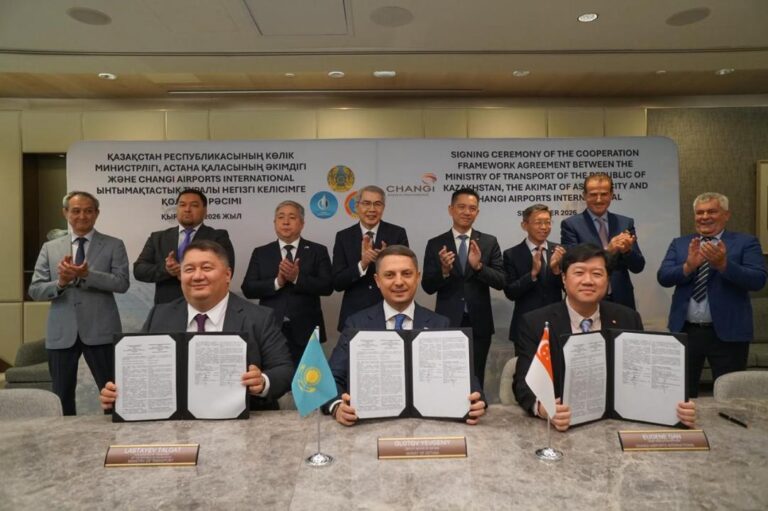 Сингапурлік компания Астана әуежайын салу туралы келісімге қол қойды