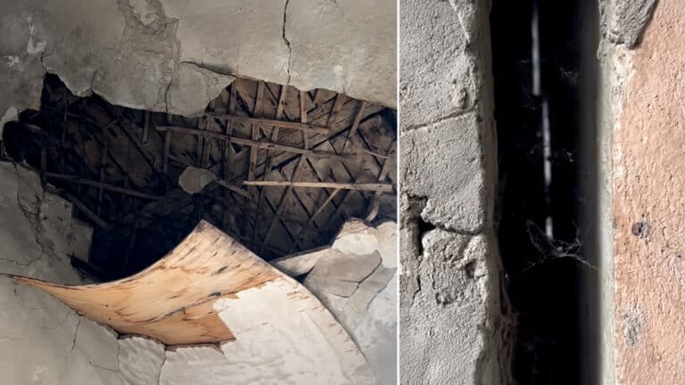 Аварийная двухэтажка с гнилыми стенами разрушается в Актобе