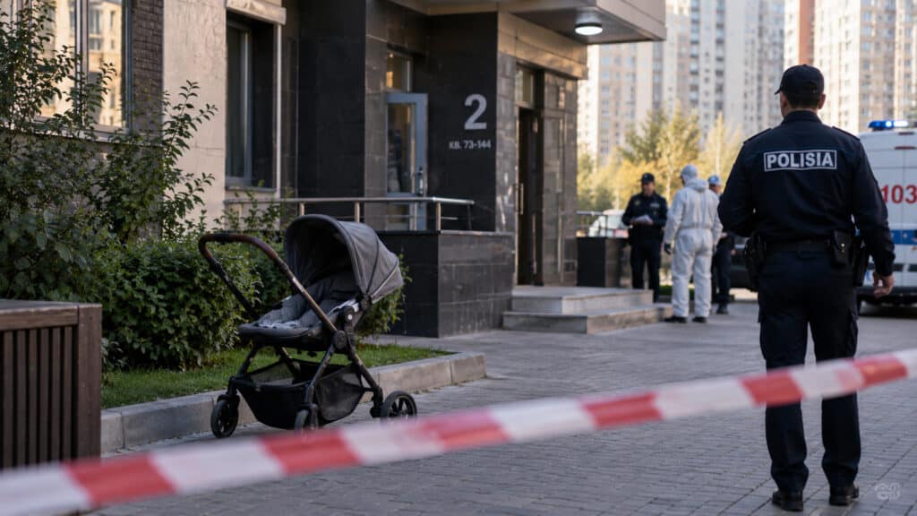 В Астане после падения с 15-го этажа погибли женщина и ребенок