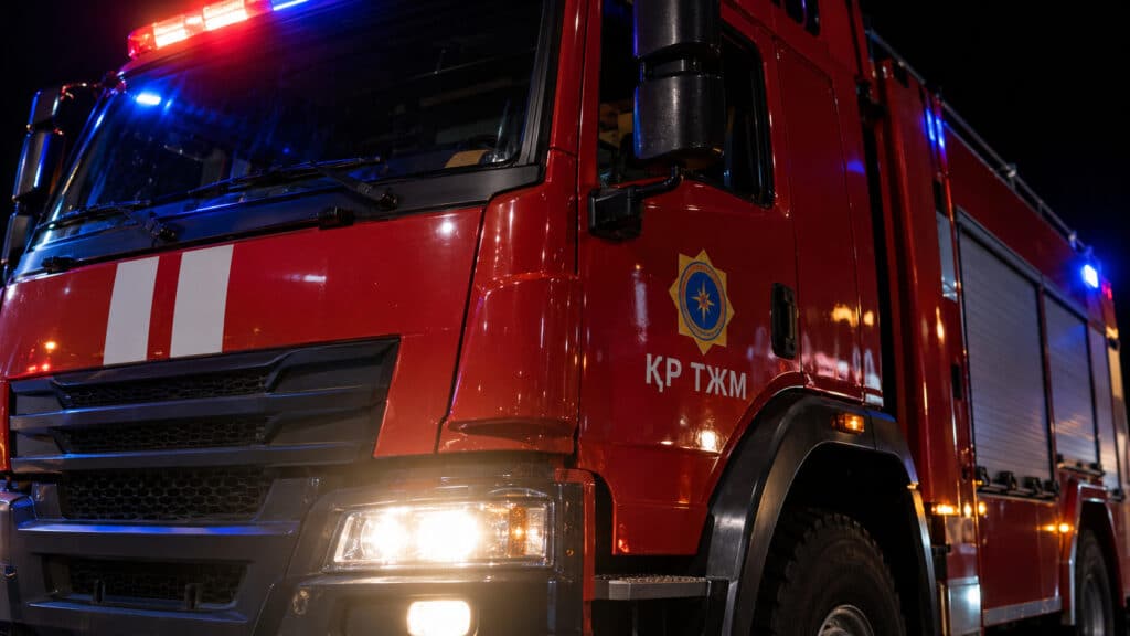 Пожар охватил многоэтажку в Туркестане: эвакуированы 63 человека