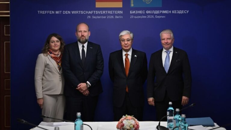 Тоқаев Германияда транскаспий халықаралық көлік бағытын дамыту мүмкіндігін талқылады