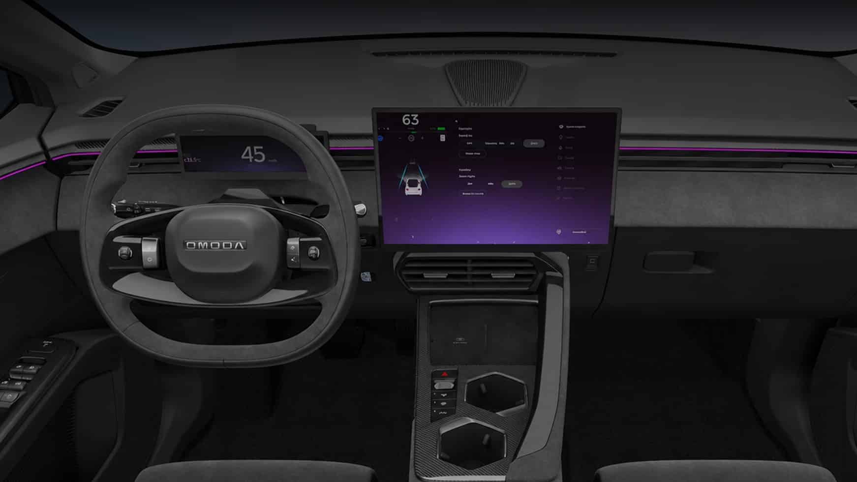 Omoda C5 Plus салон, Omoda 5, омода 5, новая Omoda, новая омода с5 плюс