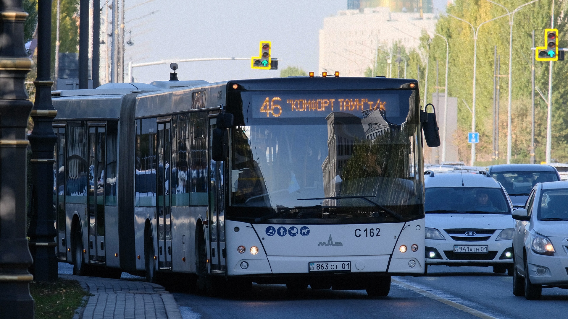 Автобусы Астаны, изменения маршрутов, общественный транспорт Астаны, перекрытие дорог в Астане
