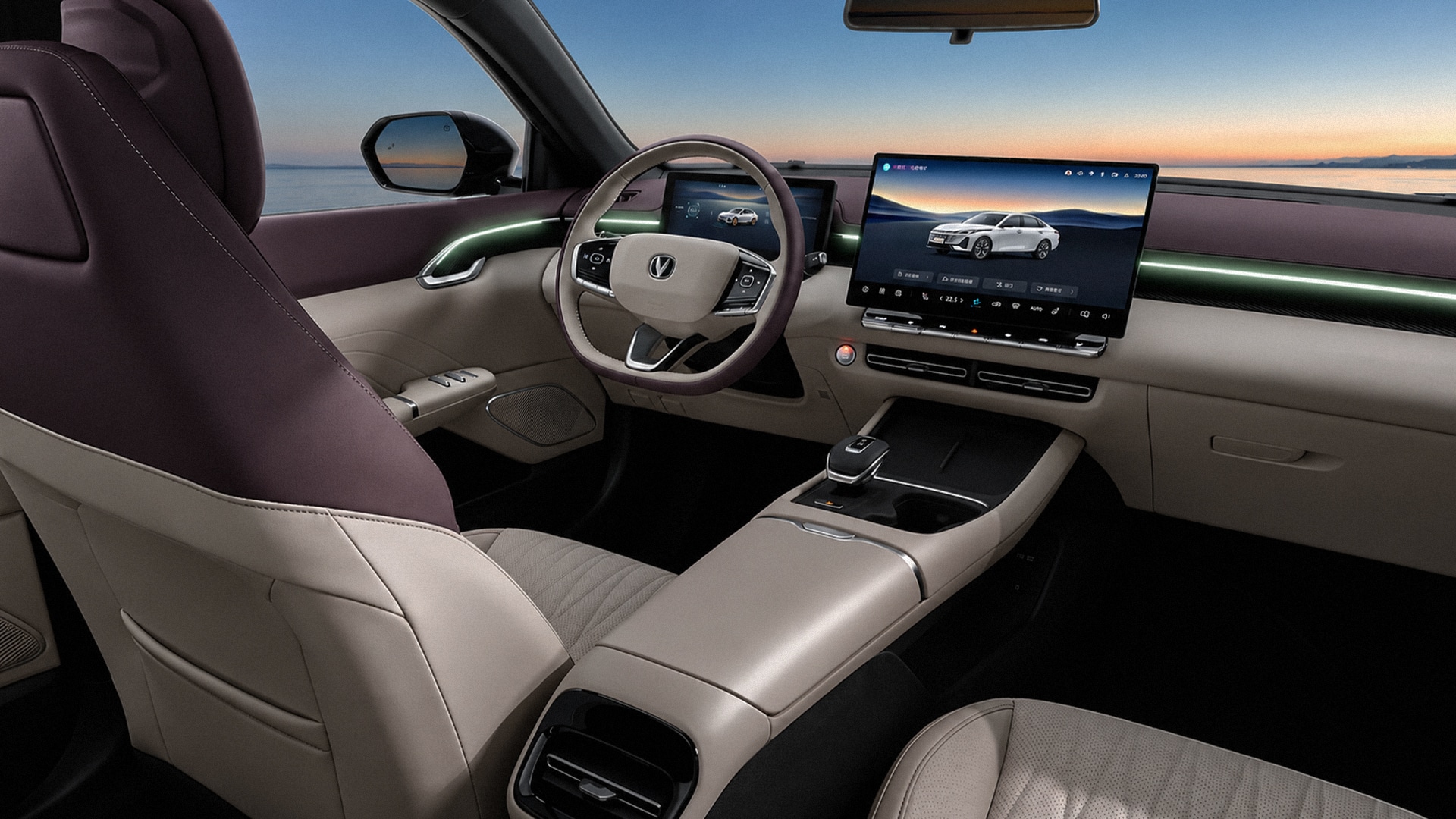 салон Changan Eado Max, интерьер чанган еадо макс