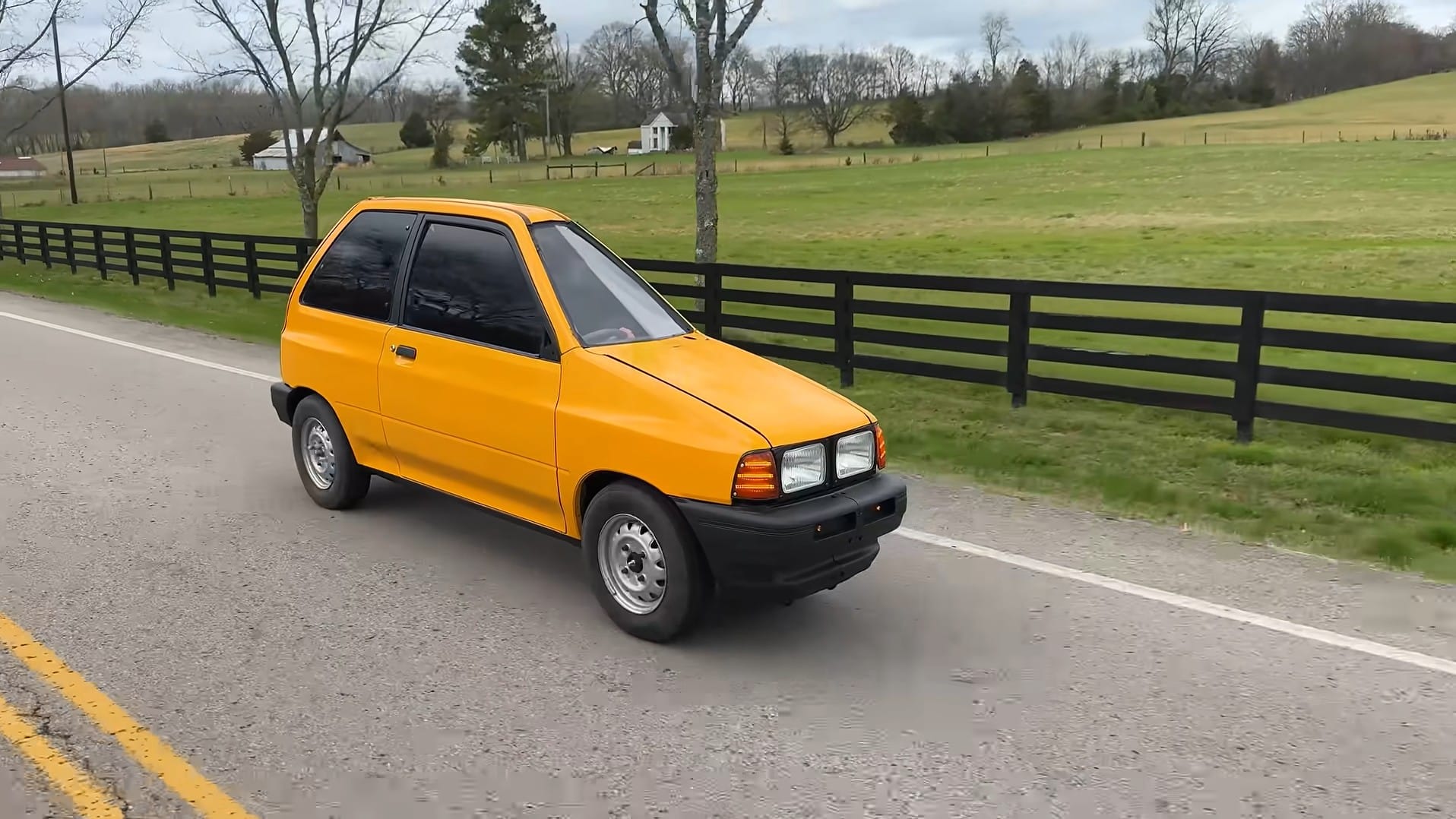 thinnest car, Ford Festiva 