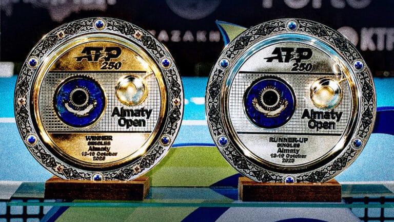На «Алматы Арене» начался теннисный турнир Almaty Open-2026