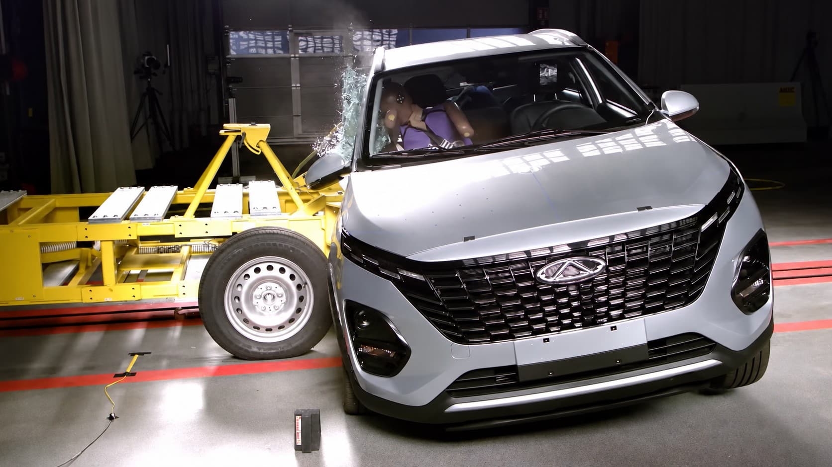 краш тест Chery Tiggo 2, краш тест чери тигго 2, безопасность чери